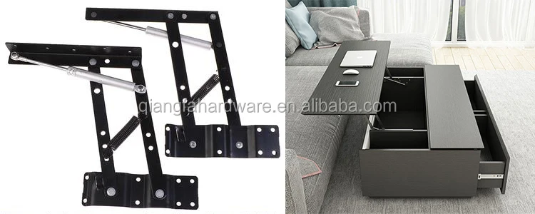 Table Top Spring Lift Hinge for  Funiture Folding Table Hinge Lift Top Mechanism for Coffee Table