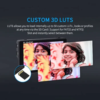 Feelworld LUT6 6 Inch Other Camera Monitor  Aluminum Alloy Video Camera Hot Sale Professional Studio for Dslr Field Monitor detail image