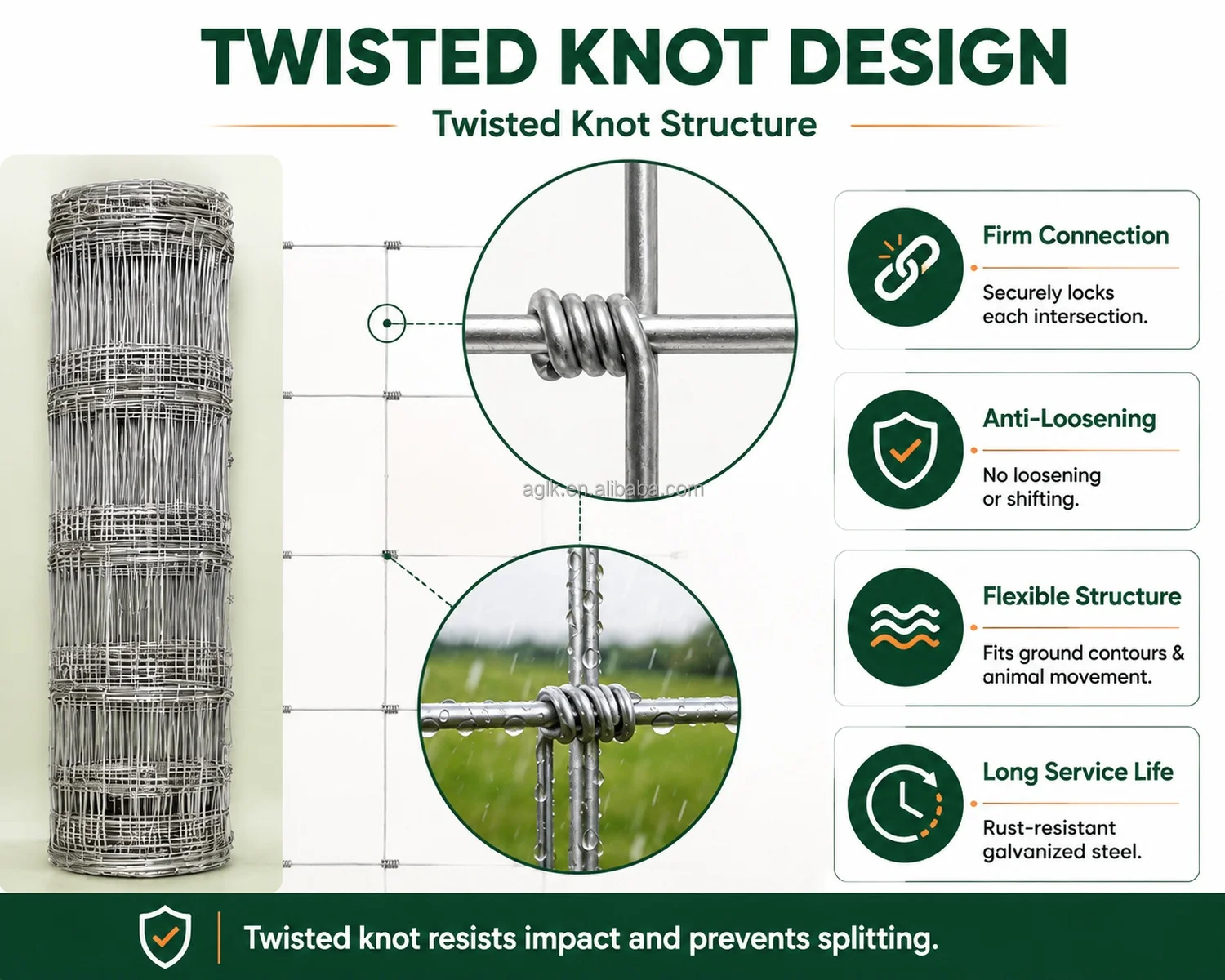 Flexible Cattle Fence 4ft × 164ft