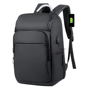 custom logo OEM New Fashion Multifunction Business Waterproof 15.6 Inch Laptop Backpack USB Large Capacity Polyester Wear Resistance Travel