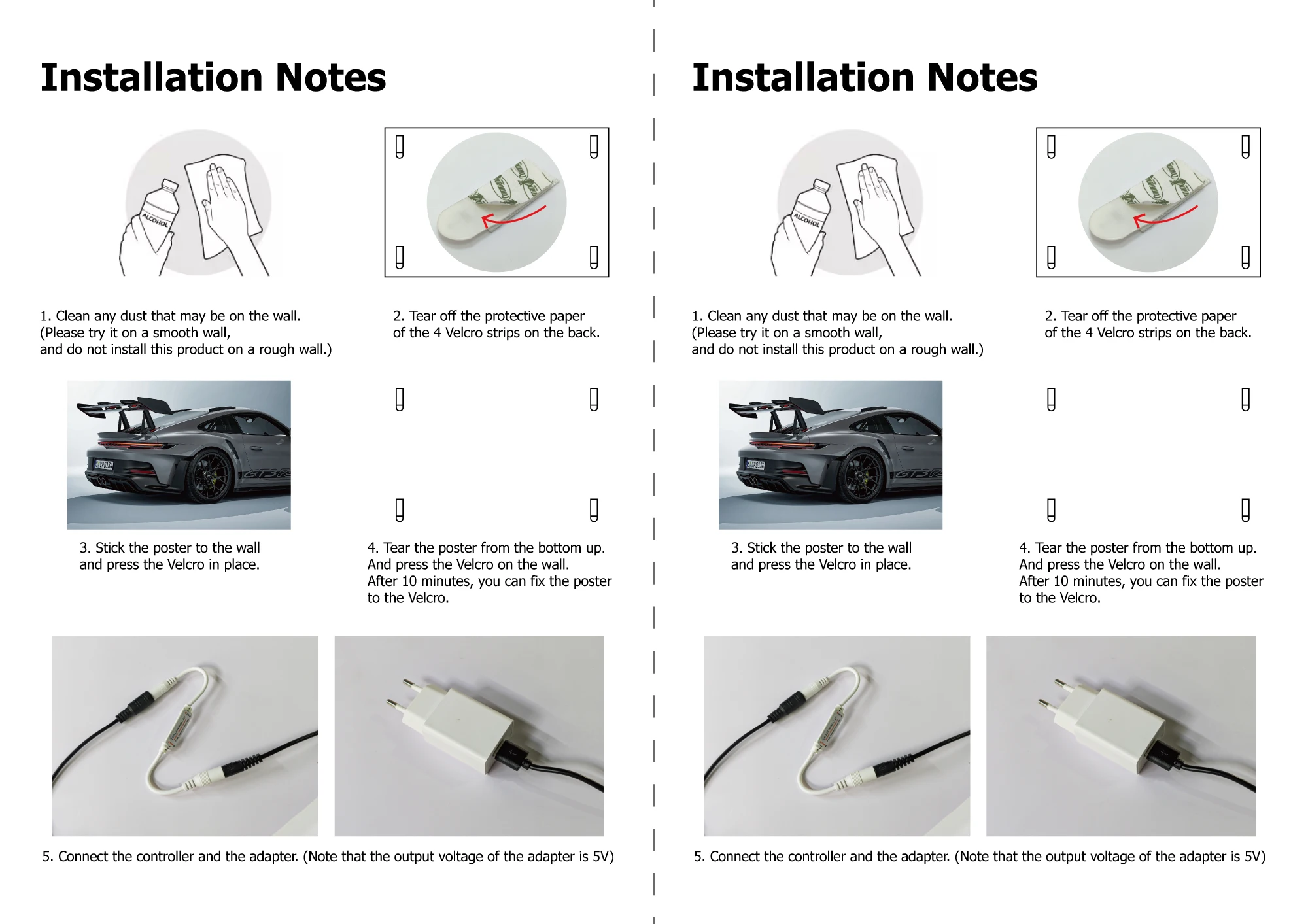 LED car poster Installation