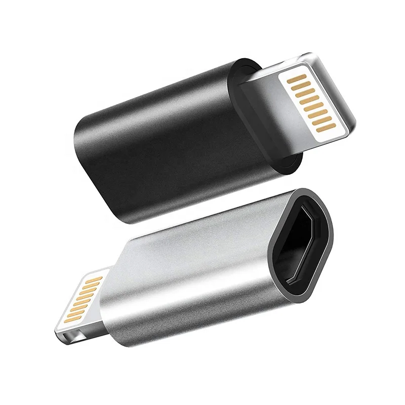 For Lightning 8 Pin Male To Micro Usb Female Converter Adapter Data  Transfer For Iphone - Buy For Lightning To Micro Usb Converter,For Lightning  To Micro Usb Adapter Data Transfer,For Lightning 8