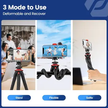 Mini Flexible Octopus Mobile Phone Holder Desktop Selfie Stick Tripod Stand for Smartphone detail image