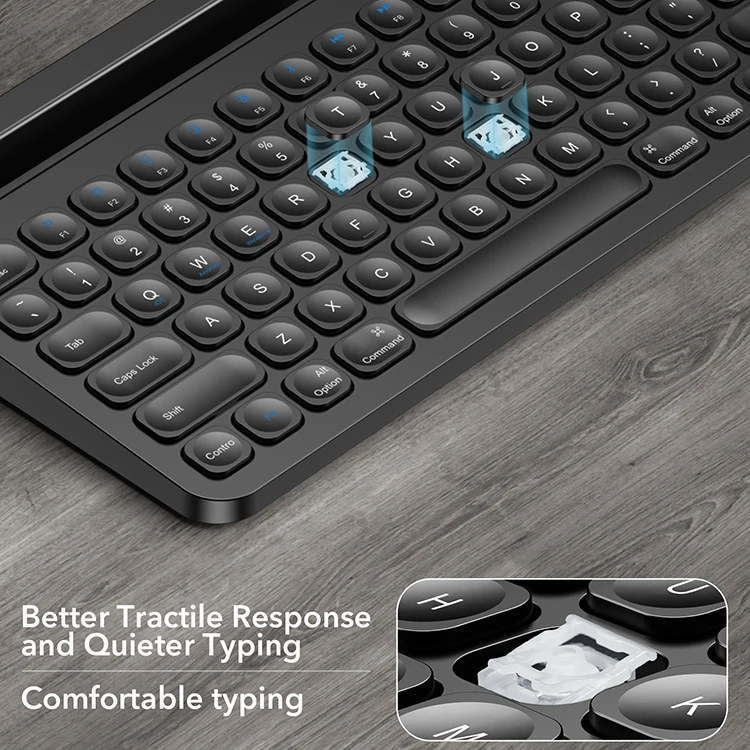 Teclado Multidevice Builtin Cellphone Cradle Custom Keyboards