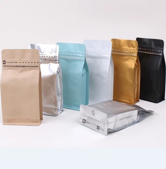 Packaging Manufacturer Small Heat Sealable Three Side Seal Coffee Matte Sachet Empty Tea Sachet Bag