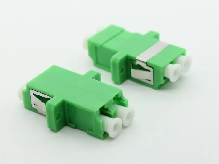 Fiber optic connector adapter LC-APC, fiber spiltting adapter  single mode duplex, a connector with two interface
