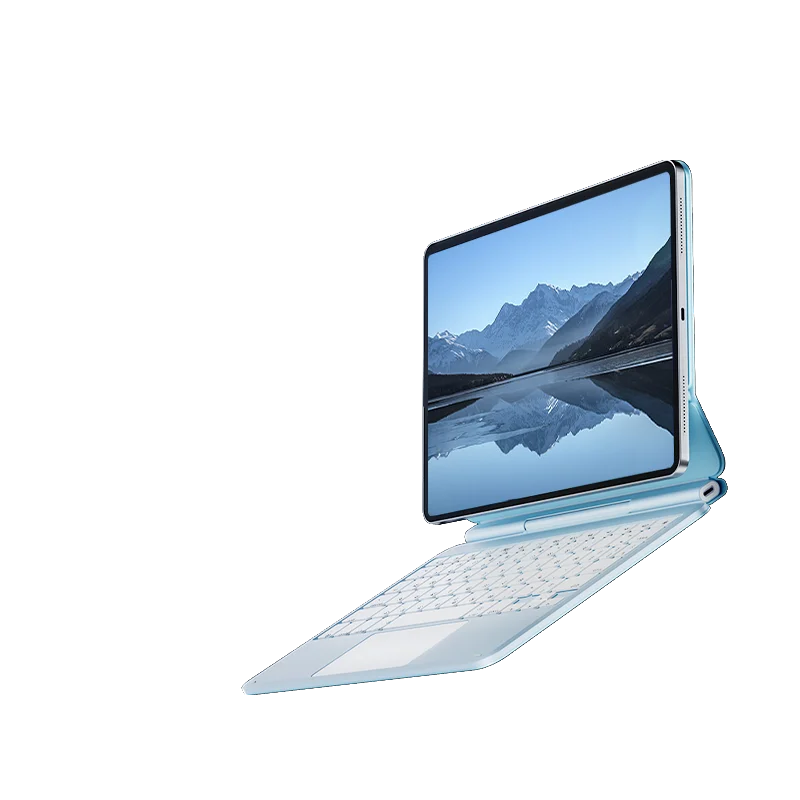 Wholesale Metal Chassis Floating Magnetic Keyboard Multi Language Smart Touchpad Premium Texture Tablet Case for iPad Pro 13