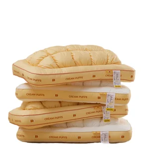 2026 Modern Milk Foam Bubble Bread Pillow with Lyocell Cotton Pillow Core Solid Style Soft Home Textile Bedding