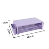 Purple plastic pen holder