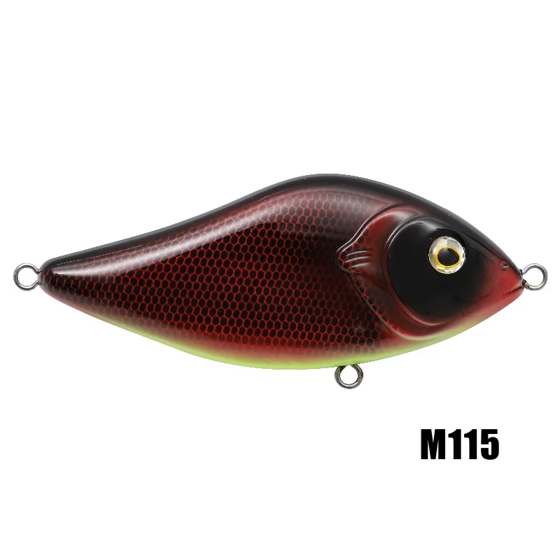 Leurre Musqué Hot Tails Glider Stubby - 4.45" - Orange/Noir - Occasion