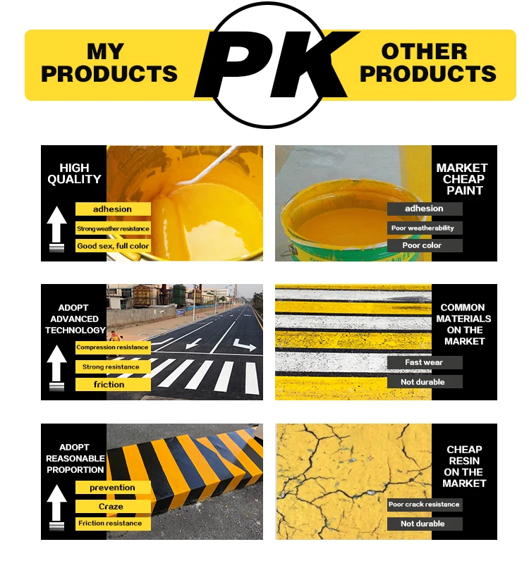 Asphalt Brother Epoxy Spray Cold Reflective Paint Yellow Thermoplastic