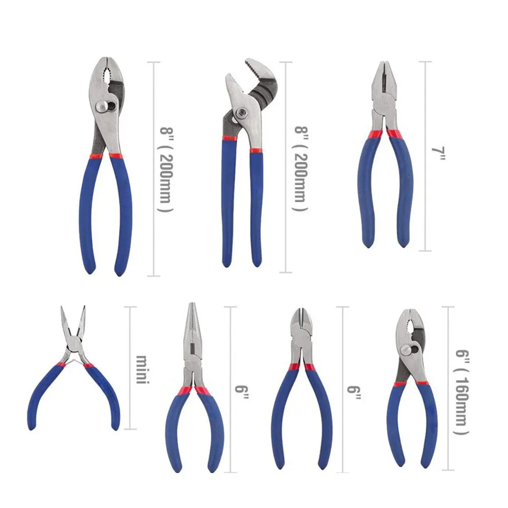 WORKPRO Pince de pompe à eau de 180 mm, capacité de mâchoire de 33 mm de large, pince à rainure et languette à réglage rapide, joint coulissant en acier Cr-V, outils avec