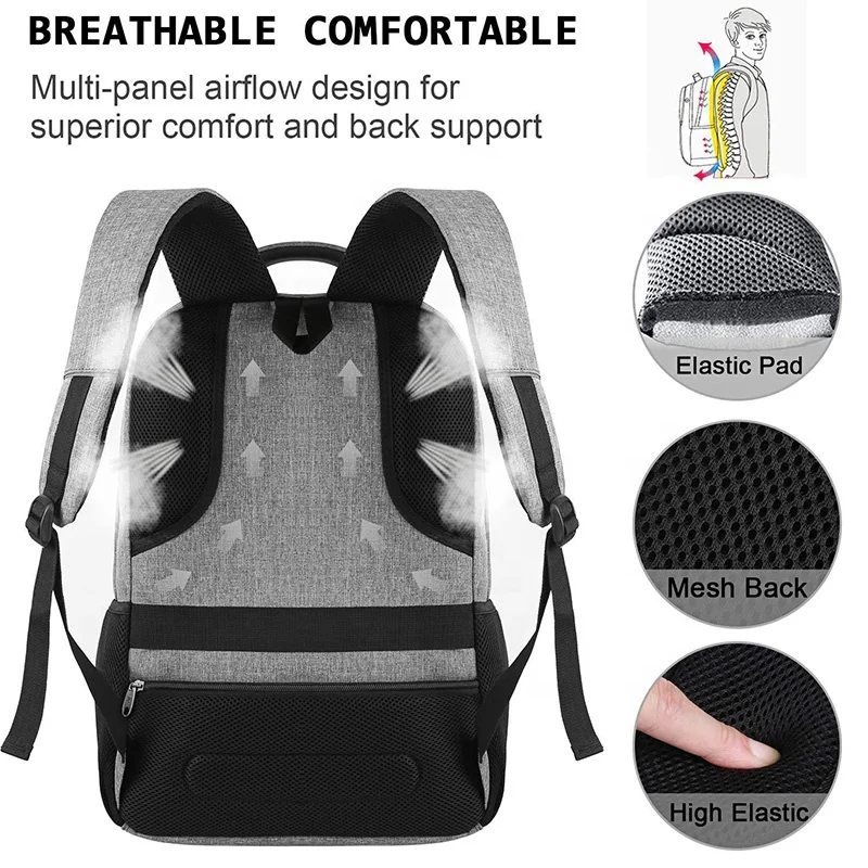 School Backpack Multifunction Travel Laptop Backpack Anti-theft ...