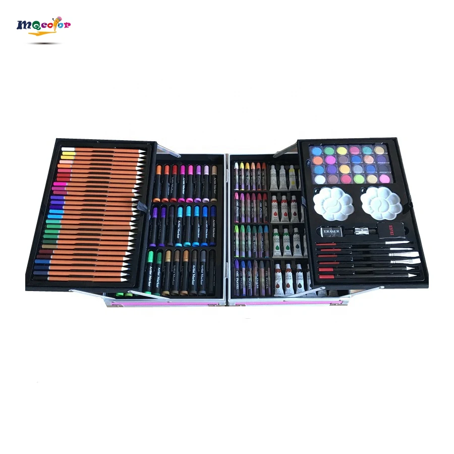 Mega 145 PCS Art Set for Kids - Watercolor and Sketch Pencils in