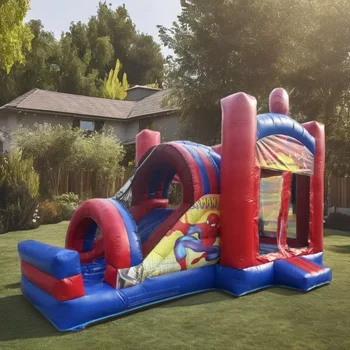 Custom Size New Giant Outdoor Inflatable Castle Bouncy Amusement Park for Sale