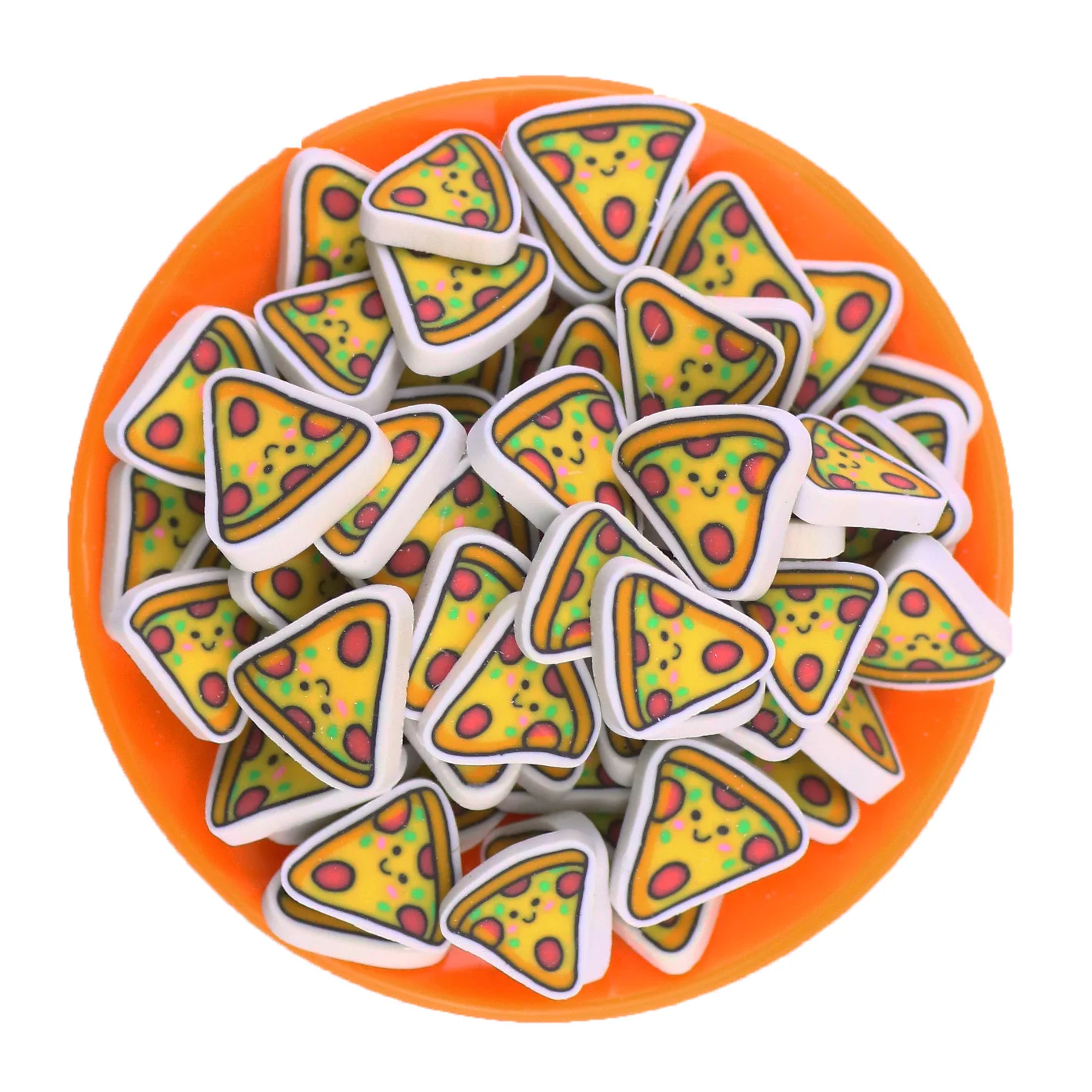 500G 5MM 10MM Pizza Polymer Clay Sprinkles Slices Pizza for Slime DIY Craft Art Decoration Nail Tumblers