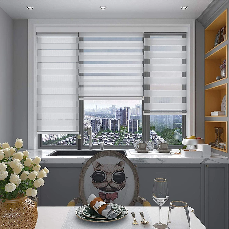 Hot Selling Factory Price Living Room Office Zebra Roller Shades Zebra Curtains