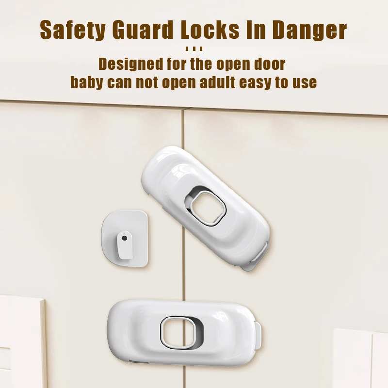 Prodigy GC008 Factory Price Child Proofing Drawer Lock Whale Shape Cabinet Lock Plastic Adhesive Baby Safety Drawer Lock