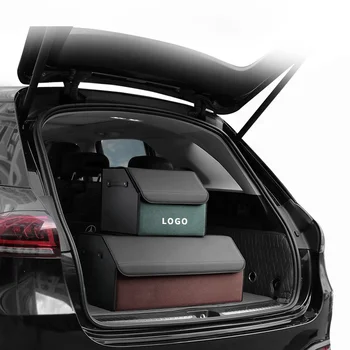 For JEEP Je Ep Folding Leather Car Trunk Storagebox Interior Storage Suitcase Interior Accessories Dark Brown Green Orange Custo
