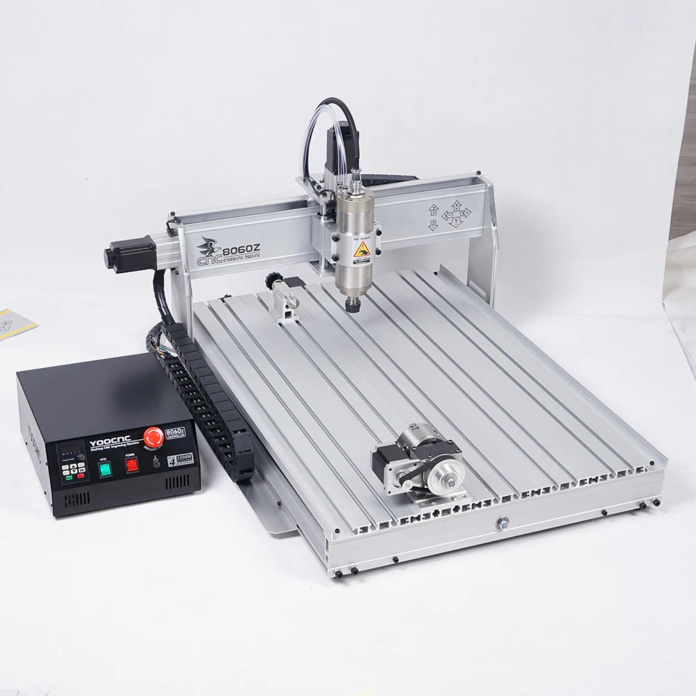 ひろりろです。 LY CNC Router Machine 8060Z - 4 Axis USB Control, 2200W for Metal