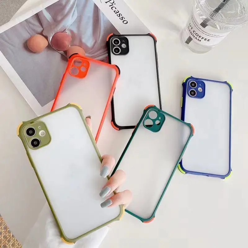 new design slim shockproof frosted clear 2 in 1 TPU PC cell phone case For IPhone 13 pro max mini
