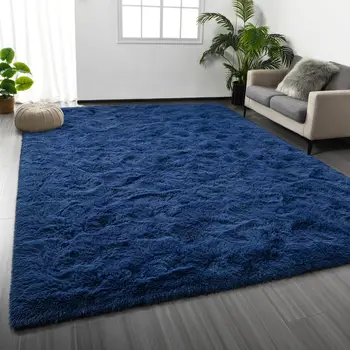 Tie-Dye Plush Rugs for Living Room Non-Slip Indoor Rugs Kids Room Home Decor Super Soft Fluffy Plush Rugs Bedroom