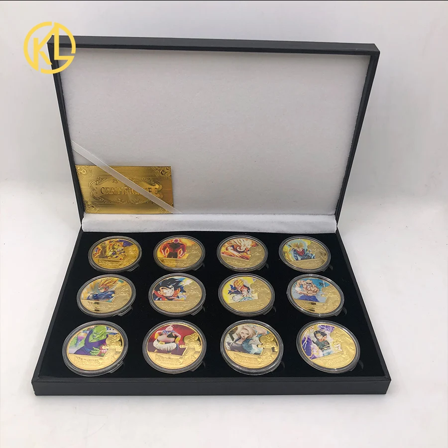 10pcs Anime Gold Coins One Piece Monkey D Luffy Grandline In Box For Nice  gifts | eBay