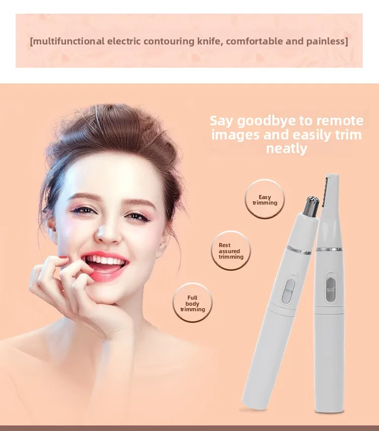 ANBOLIFE Compact Portable Electric Nose Hair Trimmer with Durable Plastic for Household Use