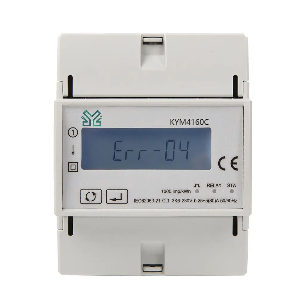 80a Tuya Remote Control Smart Din Rail Single Phase Zigbee Prepaid