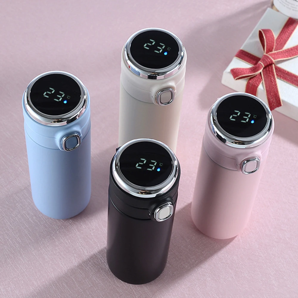 GLOBAL Round LV Stainless Steel Vacuum Flask Tumbler With Led