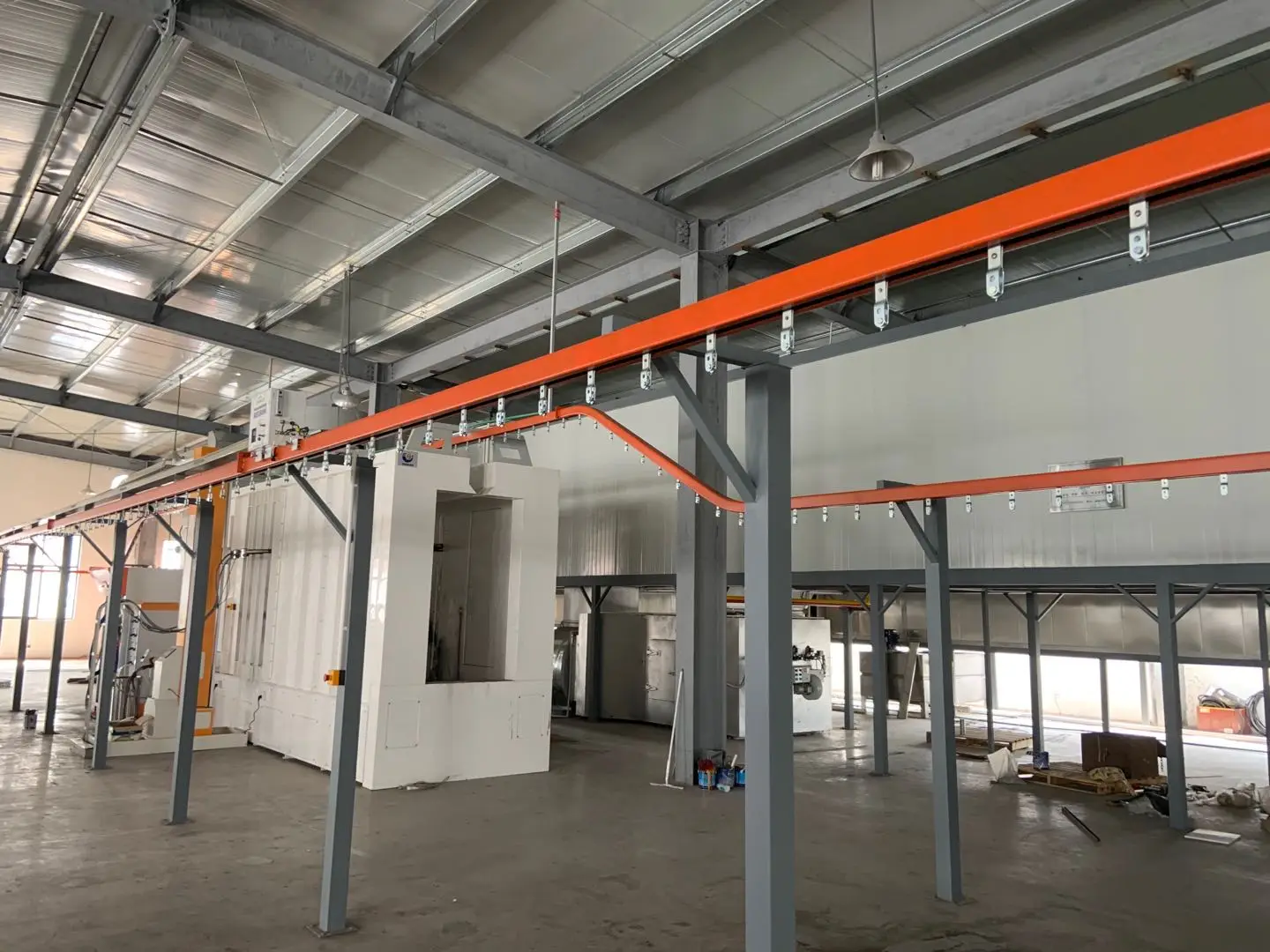Ailin Steel Powder Coating Spray Line with PLC Control Curing Oven ...
