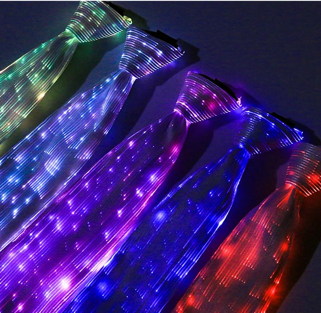 Cravatta Luminosa LED Con 3 Modalità - Accessorio Per Feste E Eventi, Alimentazione A Batterie - Foto 9