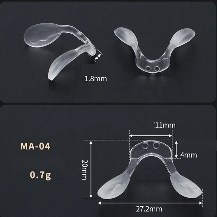 Cuscinetti Nasali per Occhiali, Adesivi Antiscivolo in Silicone