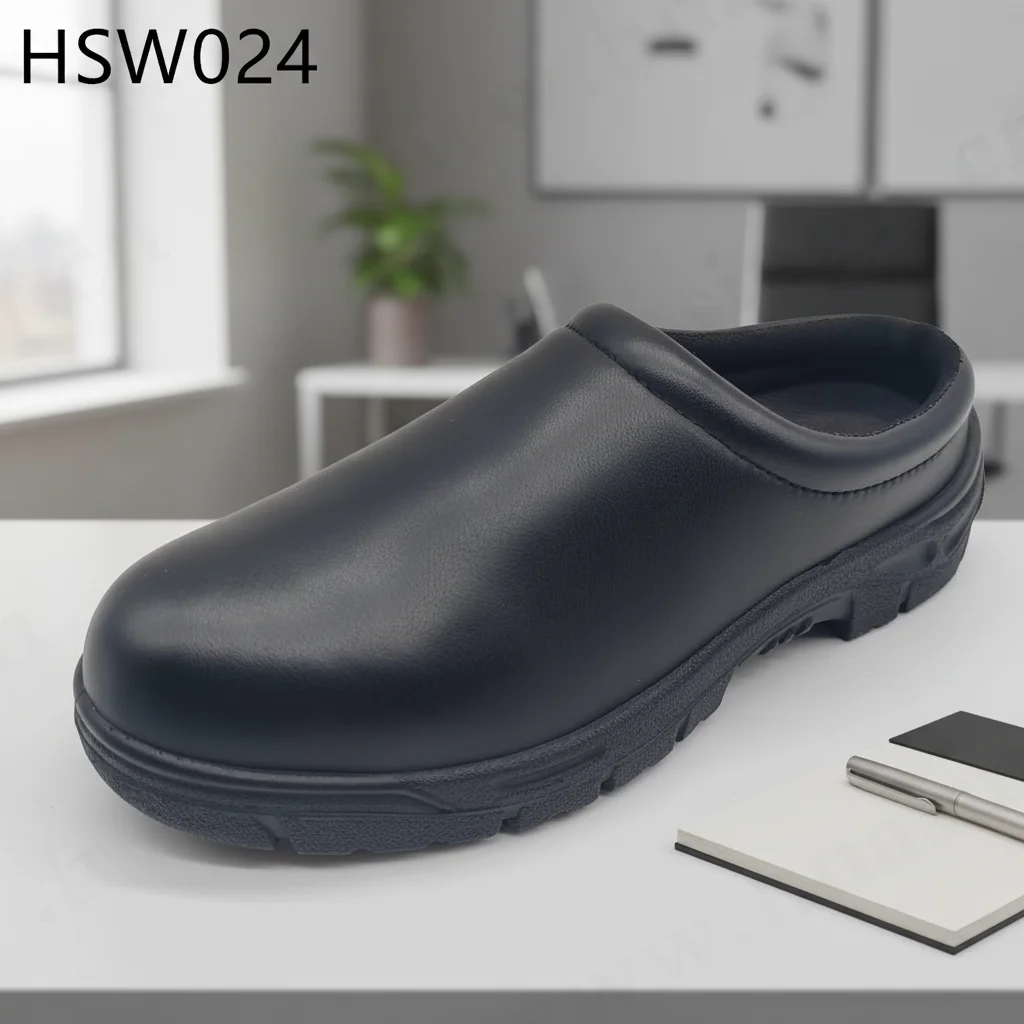 HY,healthcare Easy Wear Anti-static Black/white Safety Clogs Hospital Using Reduces Sweating and Odors Labor Clogs HSW024