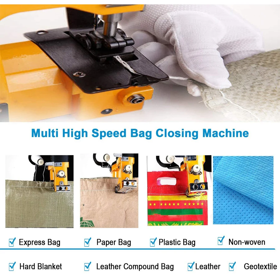 Brand New Hanchen Manual Sewing Machine Hand-woven Bag Stitching