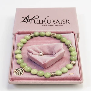 Luxurious and Elegant Natural Floating Jade Beaded Bracelet for Gift Occasions