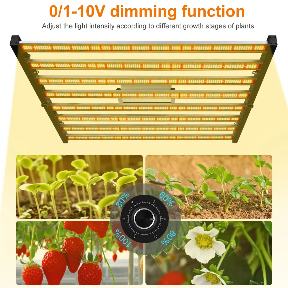 Phlizon Full Spectrum Light 640w 800w 1000w Samsung Grow Light Led