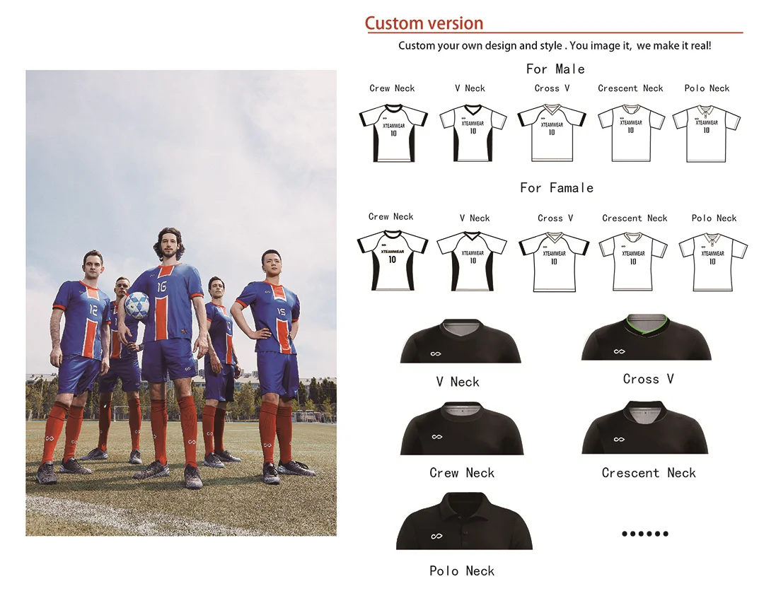 France - Customized Men's Sublimated Soccer Jersey-XTeamwear