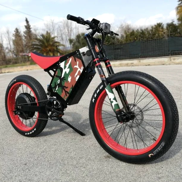 Electric Bomber Fat Ebike 8000w 72 Volta Electric Bicycle Adult Powerful Enduro Electric Bike