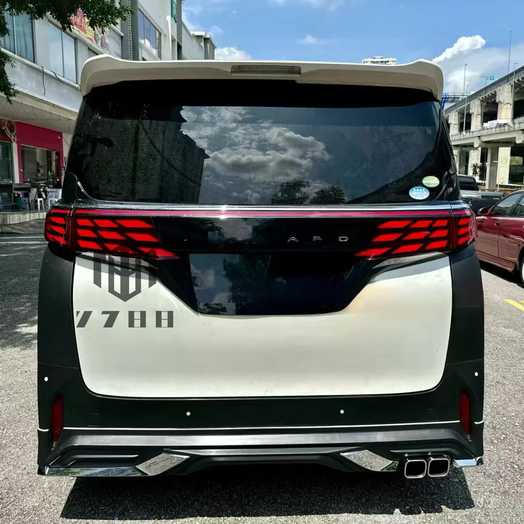 For to Yo Ta Alphard 30ANH 2015-2022 Upgrade 40AGH 2024 Modellista Body Kit with Taillamp and Rear Spoiler