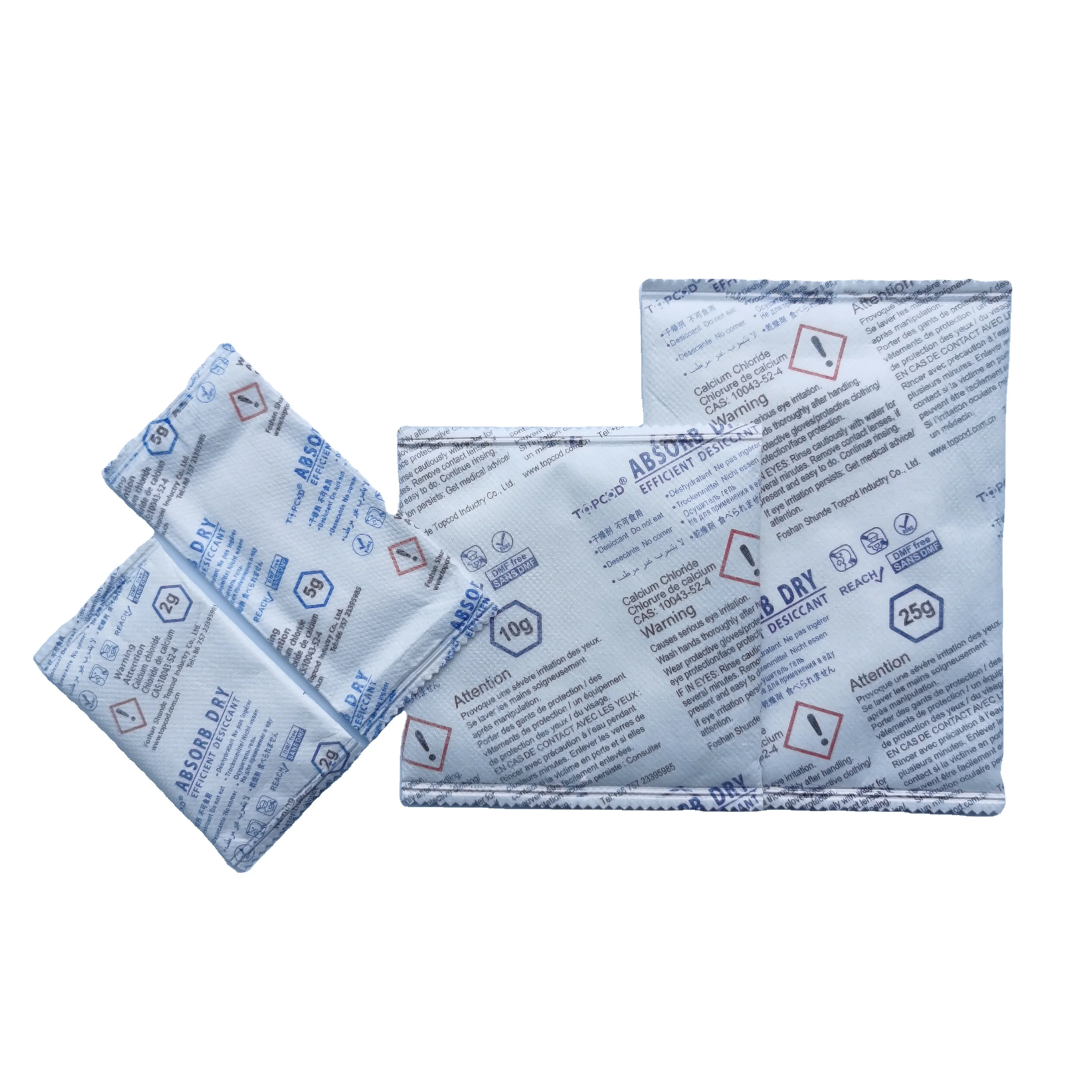 Double Safety Anti-leakage High Absorptive Cacl2 Desiccant For Pcb ...