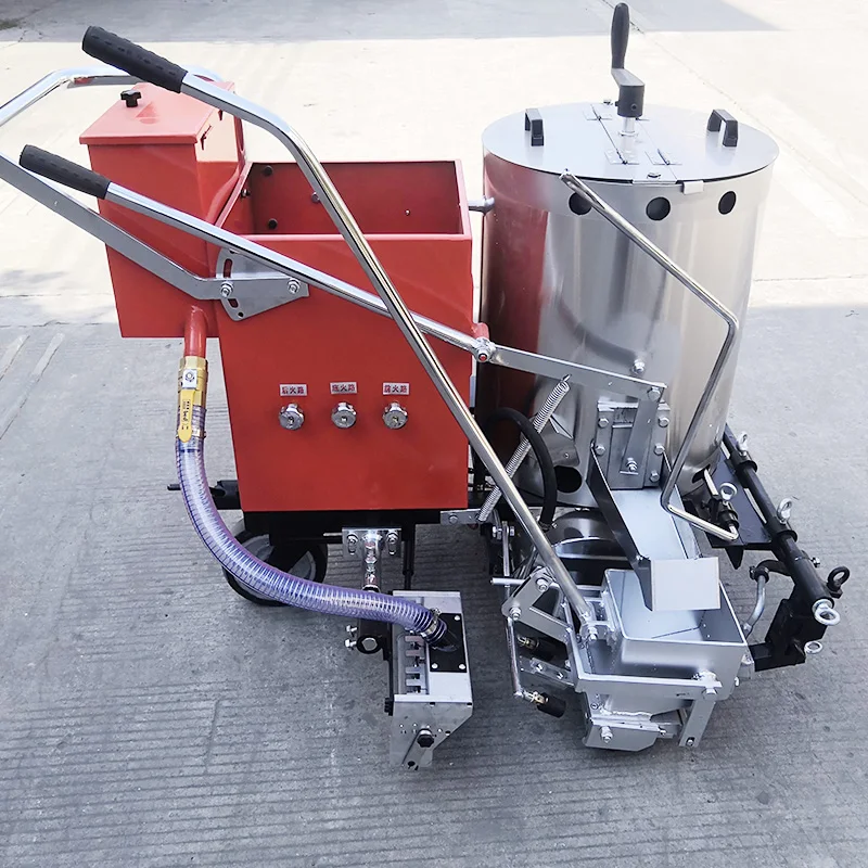 Road Marking Robot with Adjustable Width for Roads and Highways Using  Thermoplastic Paint Road Marking