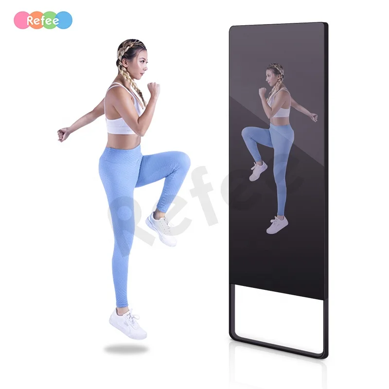 32 43 Inch Android  Workout Magic Monitor Stand Exercise Smart Home Fitness Gym Mirror Wall Digital Touch Screen Display