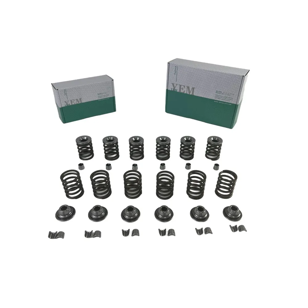 6D107 Valve Spring Kit Spring Seat & Retainer for Komatsu Engine Replacement Parts