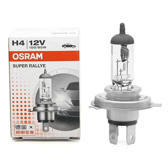 Osram H4 Super Rallye High Wattage Halogen Headlight Bulb 12V 100/90W P43t  62204