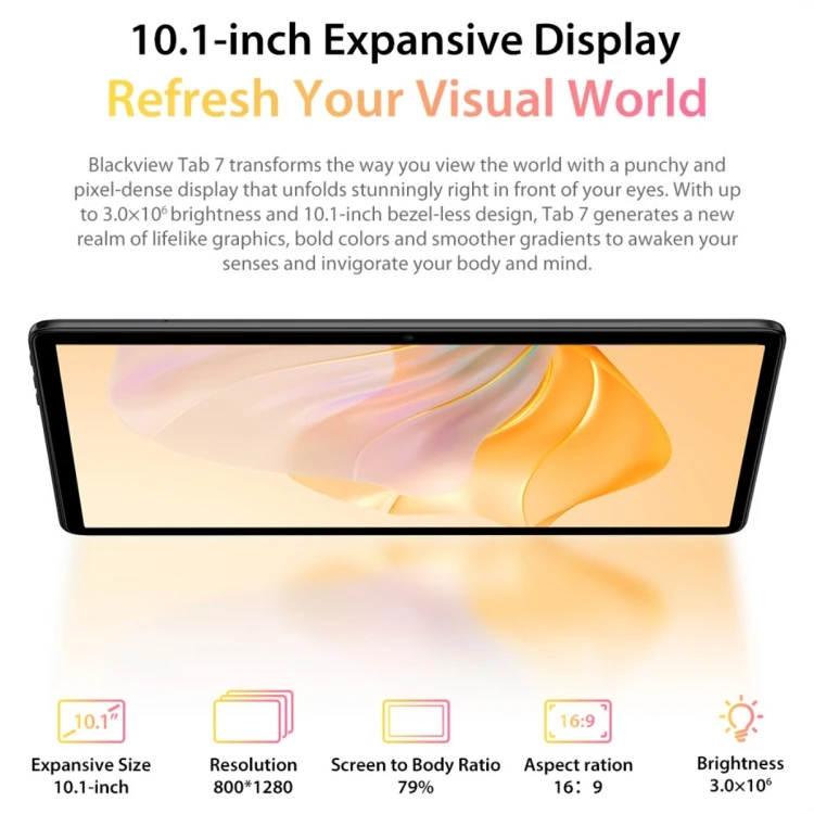 Blackview Tab 7 - 10.1 Inch Tablet with 4G LTE & Android 11