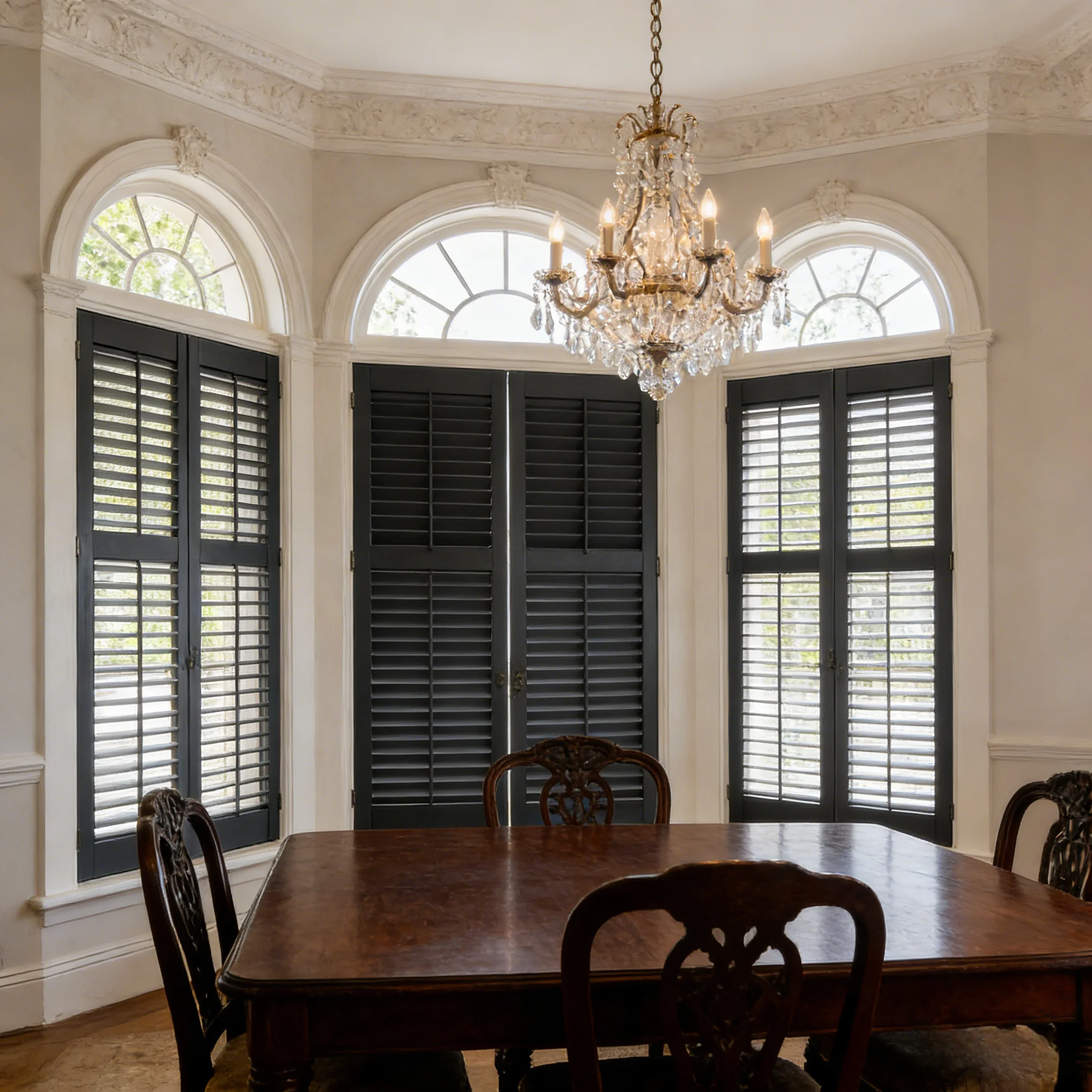 Custom Plantation Wooden Shutter OEM ODM Ventilated Shutter Custom Size Color Wholesale for Indoor Decoration