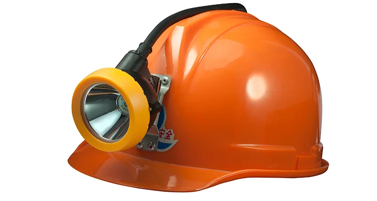 Rechargeable Underground Mining Helmet Light with Blue Rear Indicator Light