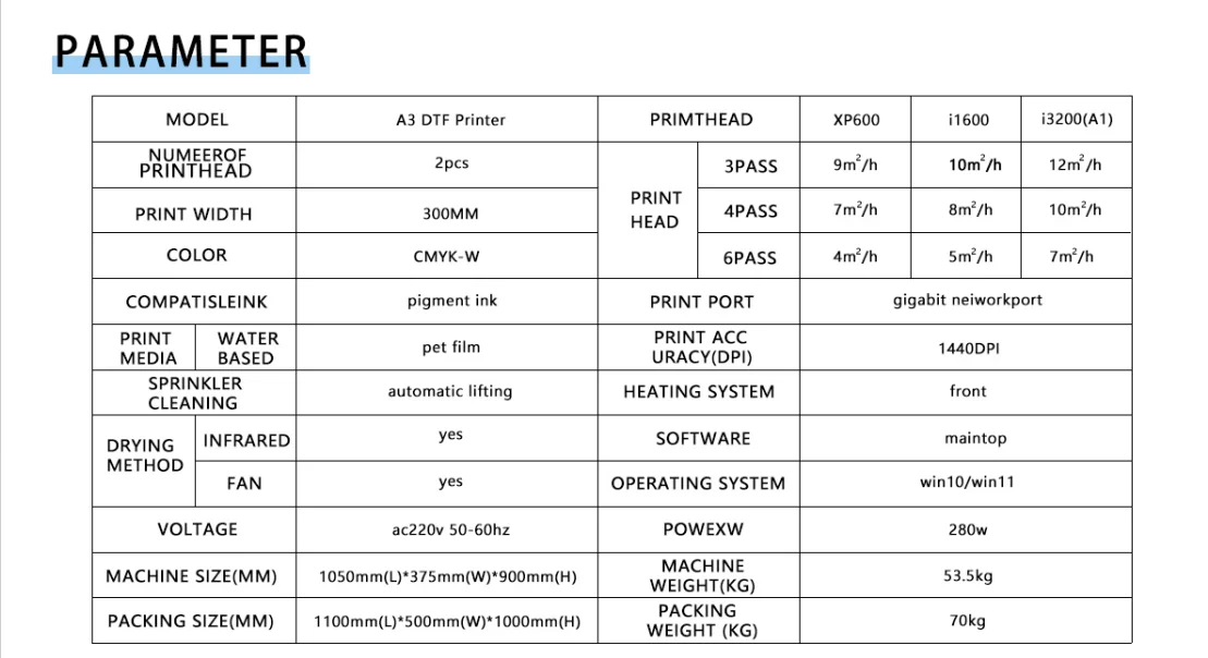 All-in-One DTF Printer