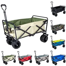 BOBOSKY Foldable Outdoor TrolleyCamp Wagon stroller Camping Portable Cart Beach Folding Wagon